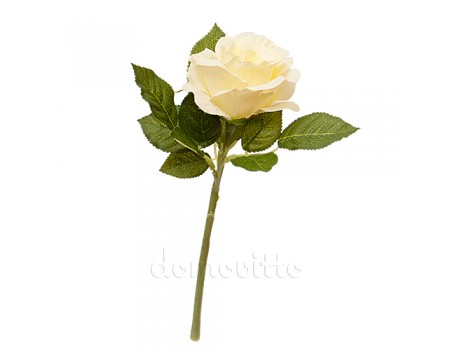 Роза искусственная белая, 30 см