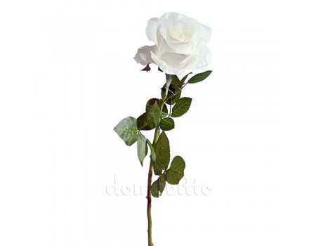 Искусственная роза белая, 72 см ✦ 101723