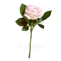 Искусственная роза бело-сиреневая, 30 см ✦ 101722