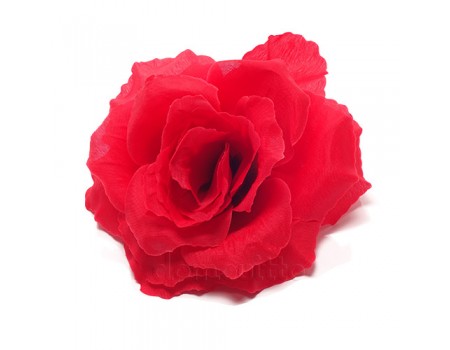 Голова розы красная, d14 см