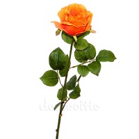 Искусственная роза оранжевая, 72 см ✦ 102091