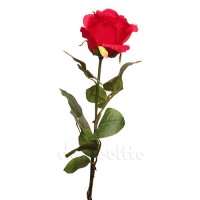 Искусственная роза красная, 72 см ✦ 102021