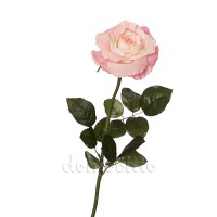 Искусственная роза розовая, 68 см ✦ 10035