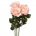 Роза искусственная розовая, 68 см