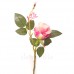 Роза искусственная на короткой ножке, 43 см. Разные цвета