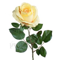 Искусственная роза кремовая, 70 см ✦ 100132