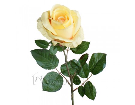 Роза искусственная кремовая, 70 см