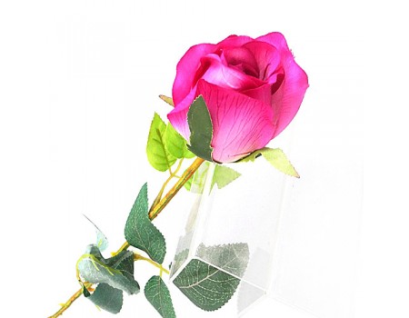 Роза искусственная лиловая "Лайла", 68 см