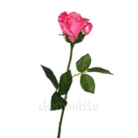 Искусственная роза розовая, 55 см ✦ 100563