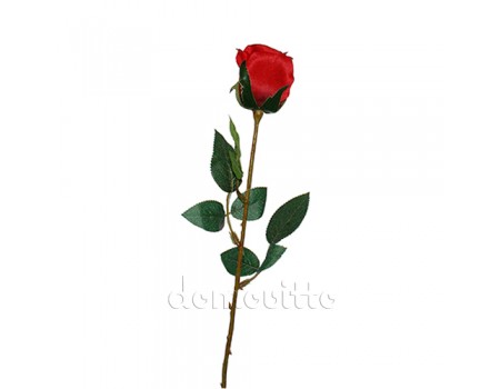 Роза искусственная красная "Кармен", 68 см