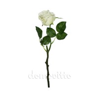 Искусственная роза белая, 40 см ✦ 100880
