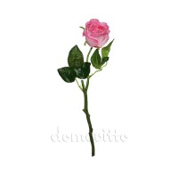 Искусственная роза розовая, 40 см ✦ 101528