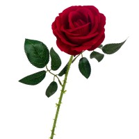 Искусственные цветы "Роза красная бархатная", 66 см ✦ 103497