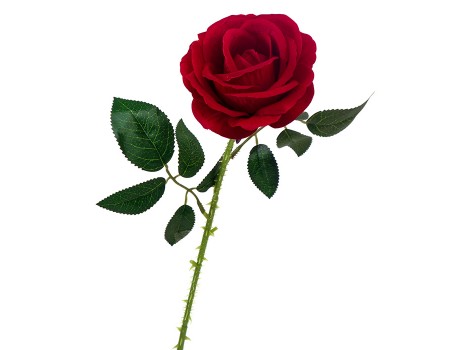 Искусственная роза красная, 66 см