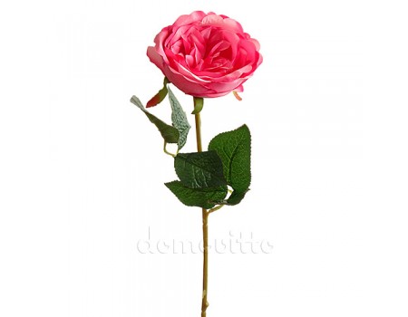 Роза искусственная розовая, 66 см