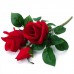 Искусственная ветка розы красная, 38 см