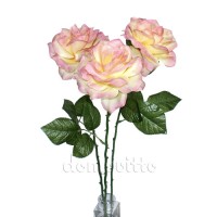 Искусственные розы чайные, букет 3 шт ✦ 100384