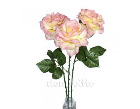 Розы искусственные чайные, букет 3 шт