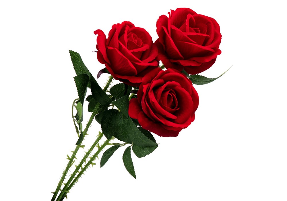 Искусственные цветы на кладбище - букет 3 розы - букеты из искусственных  цветов