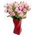 Искусственные цветы на кладбище "Букет розовых розочек"