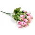 Цветы искусственные "Розочки розовые", 32 см