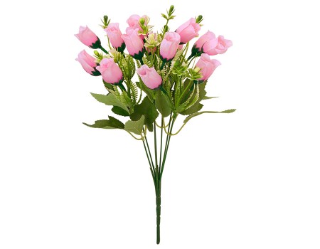 Искусственные цветы "Розочки розовые", 7 вет, 32 см ✦ 103495