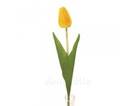 Искусственный тюльпан желтый, 52 см