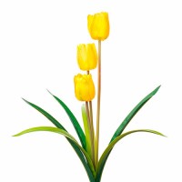 Тюльпан тройной искусственный желтый, 50 см