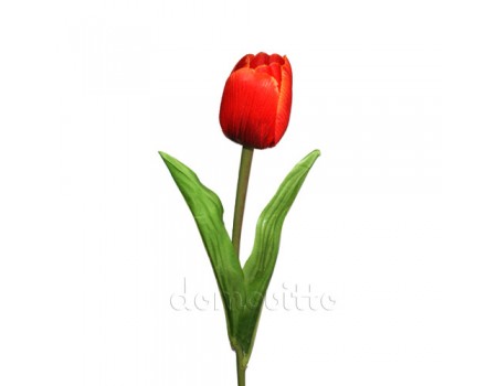 Тюльпан искусственный красный, 38 см ✦ 303021