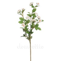 Искусственная роза кремовая, ветка с мелкими цветами, 72 см ✦ 101769