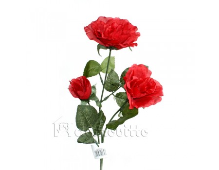 Искусственная роза ветка, 65 см ✦ 100025