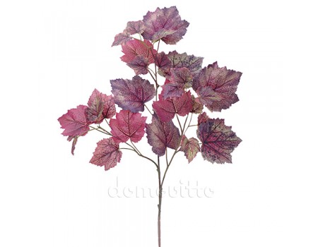 Осенняя виноградная ветка искусственная, 68 см. Цвет: Бордовый