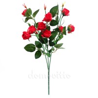 Искусственная роза ветка тройная, 45 см ✦ 101725