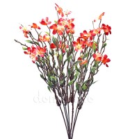 Веточка с цветами весенняя пластик, 38 см. Разные цвета