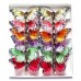 Бабочки из перьев на прищепке, 8 см. Разные цвета
