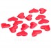 Набор красных атласных сердечек, 50 шт. Два размера