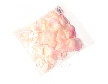 Лепестки роз из ткани персиковые, 145 шт