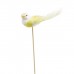 Птичка из перьев на вставке, 3х11хH32 см. Разные цвета