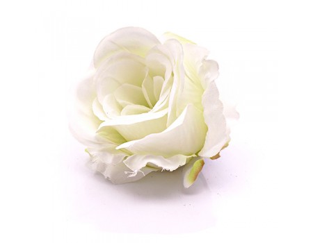 Голова розы "Бутон белый", d10 см