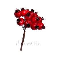 Искусственные ягоды "Боярышник красный", 12 шт ✦ 101706