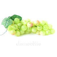 Искусственный виноград с круглыми ягодами, 19 см. Цвет: Зеленый