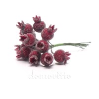 Искусственные ягоды "Боярышник в инее", 12 см ✦ 100772