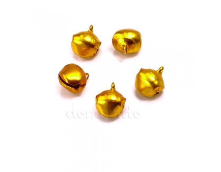 Бубенчики золотистые в наборе d1,2 см, 5 шт