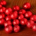 Набор красных шариков с блестками. Два размера