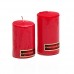 Свеча декоративная цилиндр красная d4 см, H60 мм / H70 мм