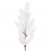 Ветка еловая белая декоративная, 50 см