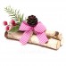 Новогодний декор "Вязанка с шишкой и ягодами"