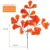 Осенняя ветка дуба желто-оранжевая 45х65 см, цена за 1 шт
