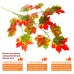 Осенняя ветка кленовая разноцветная 45х62 см, цена за 1 шт