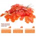 Осенняя ветка дуба желто-оранжевая 45х65 см, цена за 1 шт